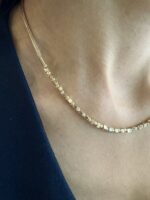 Sarı Altın Küplü Halat Kolye - Görsel 2